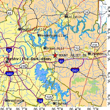 Mount Juliet, Tennessee (TN) ~ population data, races, housing & economy