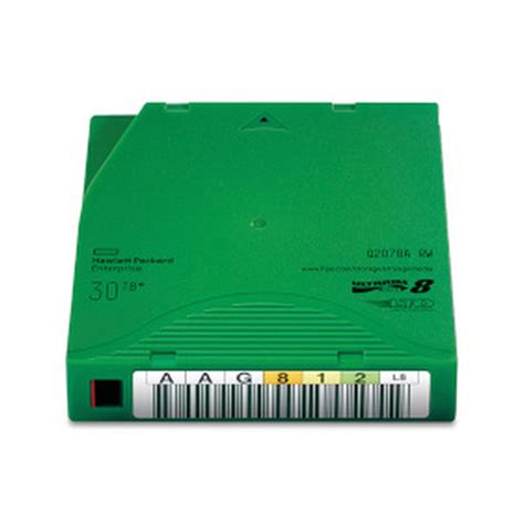 HP LTO 8 Tapes with Custom Barcode Labels - Q2078A-BC