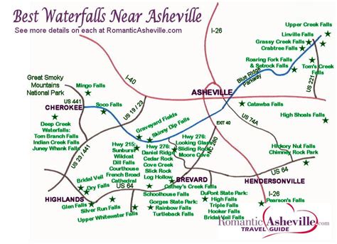 Asheville NC Waterfall Road Trips & Maps | RomanticAsheville.com | Nc ...