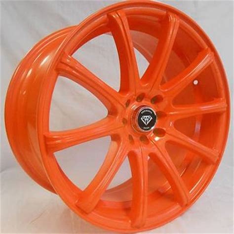 Orange Wheels and Orange Custom Wheels