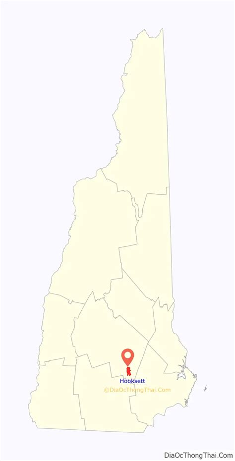 Map of Hooksett CDP - Thong Thai Real