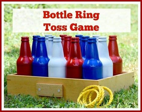 Easy DIY Bottle Ring Toss Game | Ring toss game, Toss game, Ring toss