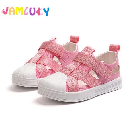 Kids Summer Sneakers Girl Sports Shoes Breathable Hollow Design Summer ...