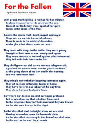 Poem: For the Fallen