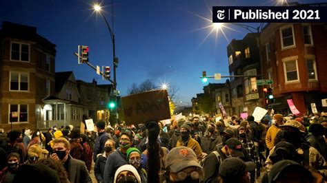 Hundreds March in Chicago, Protesting Police Shooting of Adam Toledo ...