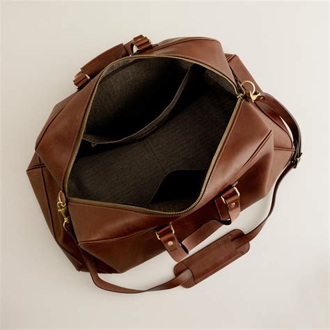 Lyst - J.Crew Montague Leather Weekender Bag in Brown for Men