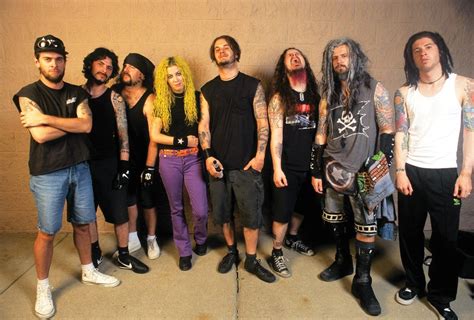 Pantera members, White Zombie members. Phil Anselmo, Rob Zombie, Dimebag Darrell, Rex Brown ...