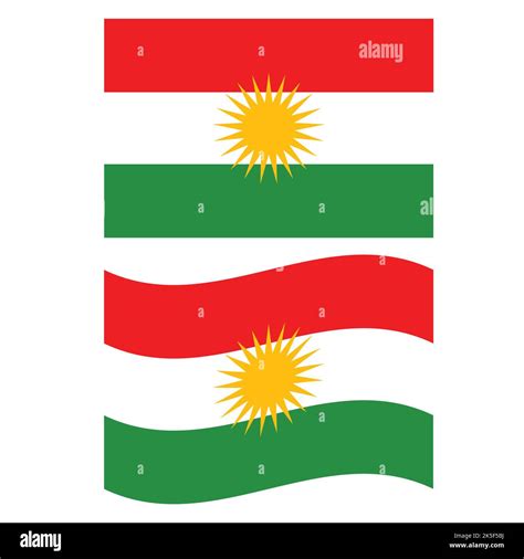 Kurdistan Flag. Kurdistan Flag illustration. Kurdistan Waving Flag ...