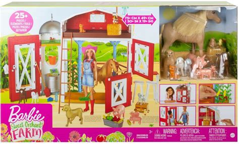 Barbie Sweet Orchard Farm Playset with Barn, 11 Animals, 15 Pieces BRAND NEW