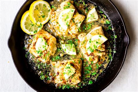 Broiled Cod with Lemon Garlic Butter Sauce - Delicious Little Bites