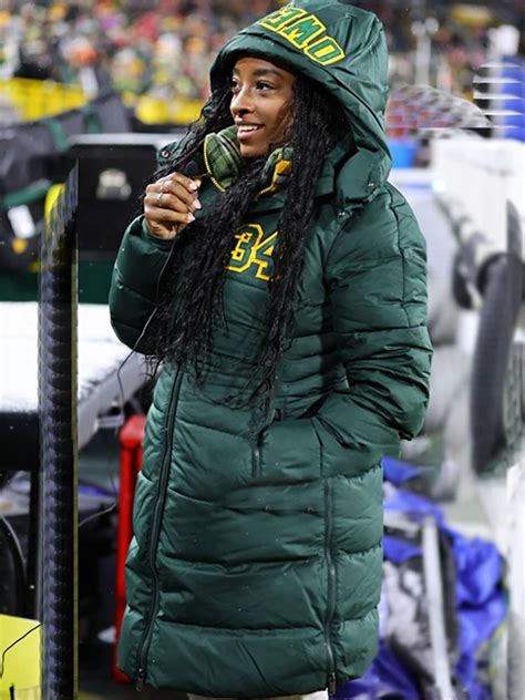 Green Bay Packers Simone Biles Puffer Coat | Shop