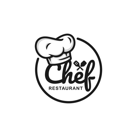 Chef logo design vector illustration. Restaurant logo 12018547 Vector Art at Vecteezy