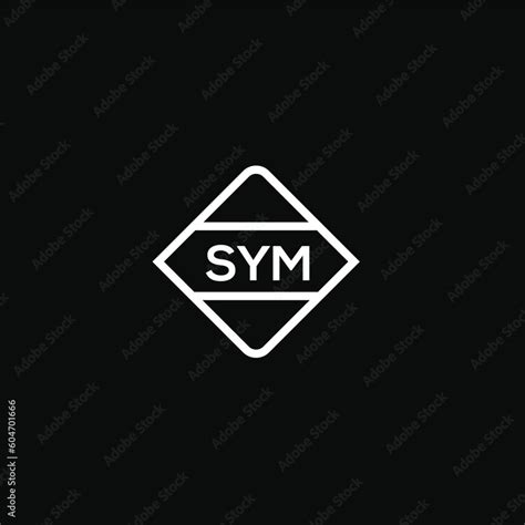 SYM letter design for logo and icon.SYM monogram logo.vector ...