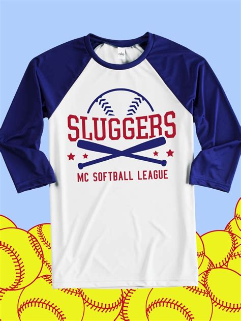 Add your softball team name to your team shirts—design the perfect custom softball uniforms ...