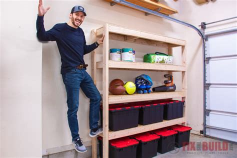 Easy DIY Garage Shelves with FREE PLANS | FixThisBuildThat