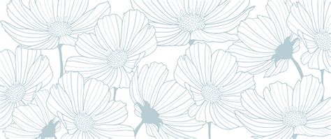 Pale Blue Floral Vector Background For Decor Covers Wallpapers Cards And Presentations Stock ...