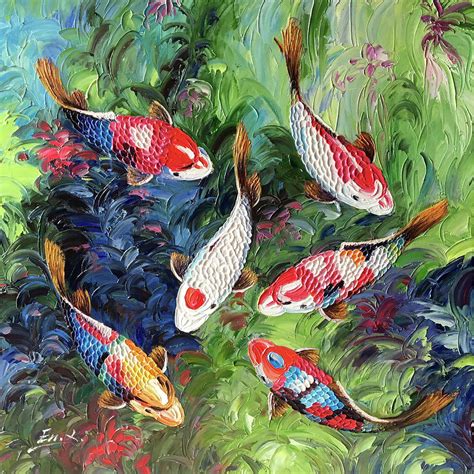 All About Koi Fish Life: Painting Koi Fish Underwater