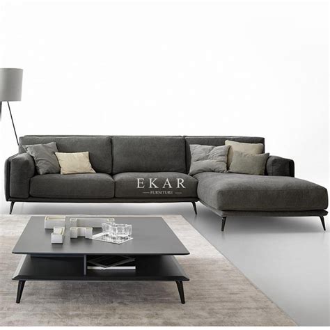 Modern Leather L Shaped Italian Design Corner Sofa