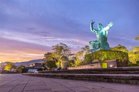 Premium Photo | Peace statue in nagasaki peace park, nagasaki, kyushu japan