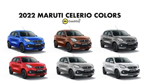 2022 Maruti Celerio Colors: Blue, Brown, Red, Grey, Silver, White - GaadiKey