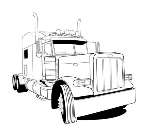 Mack Truck Drawings - ClipArt Best