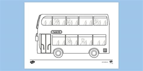 FREE! - Bus Colouring Sheet - Creative Resources - Twinkl