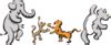Dancing Animals Clip Art at Clker.com - vector clip art online, royalty ...