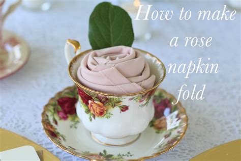 Rose Napkin Fold Tutorial.... - Afternoon Espresso