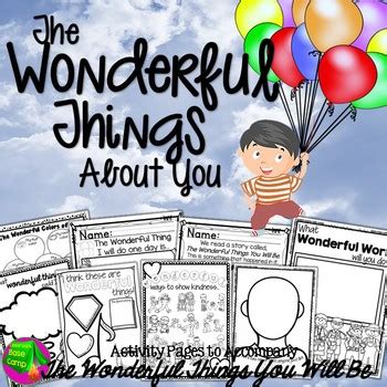 The Wonderful Things You Will Be by Classroom Base Camp | TpT