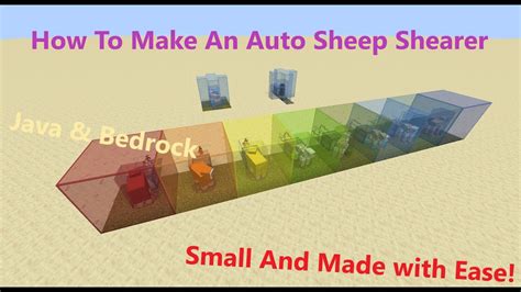 How To Make An Automatic Sheep Shearer in Minecraft Java & Bedrock Edition - YouTube