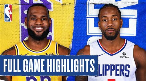 CLIPPERS at LAKERS | FULL GAME HIGHLIGHTS | December 25, 2019 - YouTube