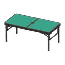 Outdoor table - Black - Green | Animal Crossing (ACNH) | Nookea