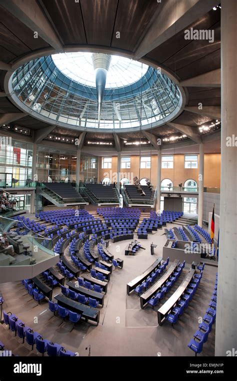 Inside Bundestag German Parliament Berlin Germany Europe Stock Photo ...