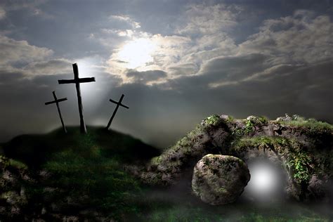 Empty Tomb Jesus Crucifixion Cross