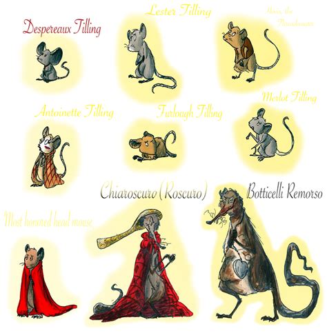 Tale of Despereax, lineup (mice+rats) by FrankiLew on DeviantArt