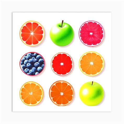 Fruit Slices Art Print by MdsArts - Fy