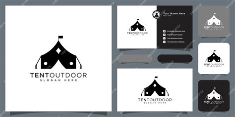 Premium Vector | Tent camping logo vector design template