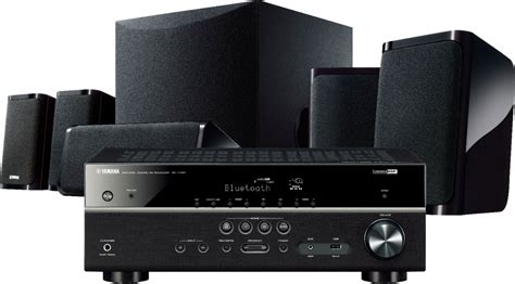 Yamaha 725W 5.1-Ch. Hi-Res 3D Home Theater Speaker System Black YHT ...