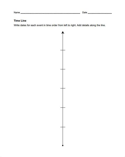 Printable Blank Timeline Template