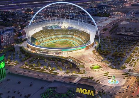 ATHLETICS RELEASE RENDERINGS FOR STADIUM IN LAS VEGAS – Garrett Stadium ...