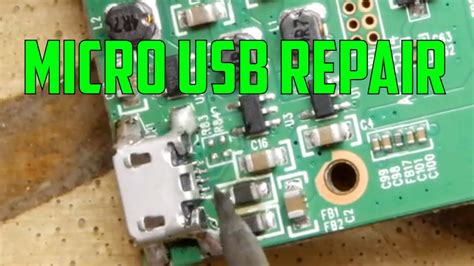 How to repair a Micro USB port - YouTube