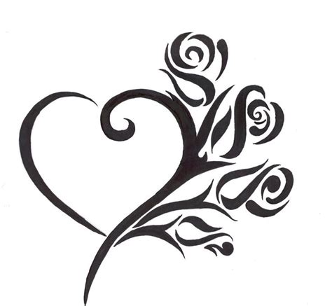 The 38 best Heart Tattoo Design Template images on Pinterest | Heart ...