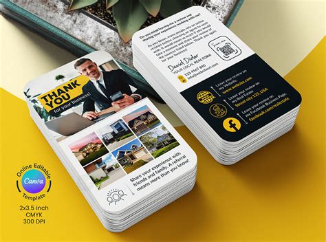 Real Estate Referral/Review Request Card Canva Template by ...