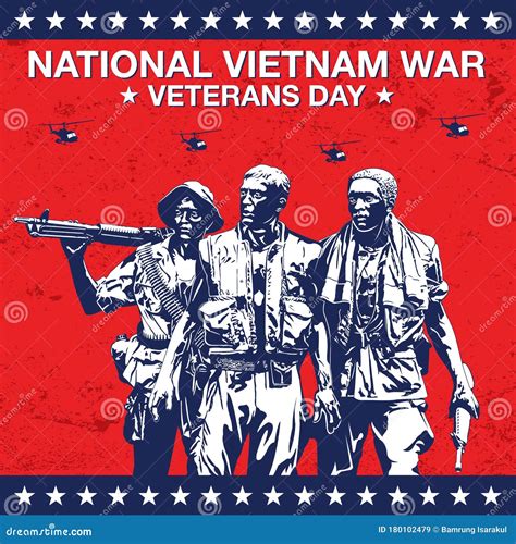 National Vietnam War Veterans Day Banner Vector Illustration ...