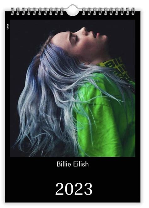 Calendario Billie Eilish 2023 - Etsy España