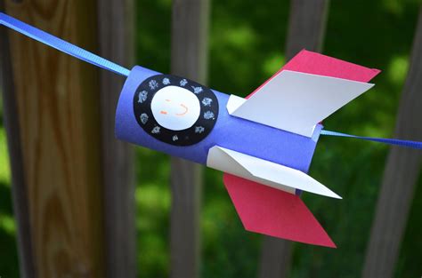 DIY flying rocket toilet paper roll craft | Rocket craft, Paper roll crafts