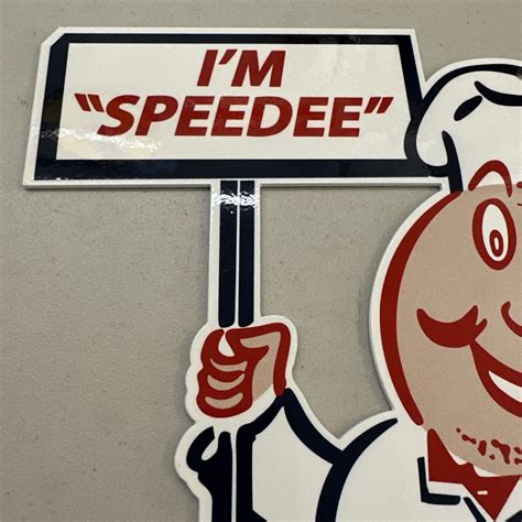 OLD VINTAGE MCDONALD'S "I'M SPEEDEE" PORCELAIN ADVERTISING HEAVY METAL ...