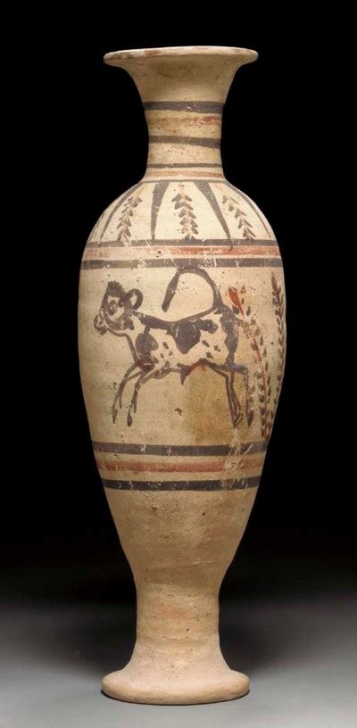 AN EGYPTIAN POTTERY VASE , NEW KINGDOM, DYNASTY XVIII, 1550-1307 B.C. | Christie's