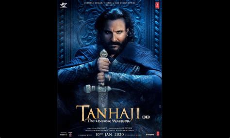 Tanhaji: The Unsung Warrior — Saif Ali Khan looks royal and intimidating in his character poster ...