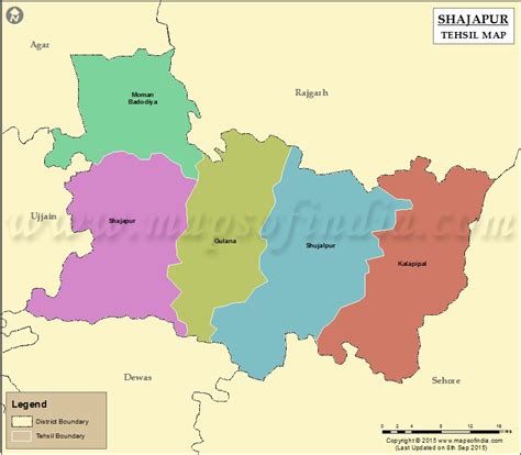 Shajapur Tehsil Map, Shajapur Tehsil List